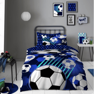 Kids Football Fun Single Duvet Set + Pillowcase