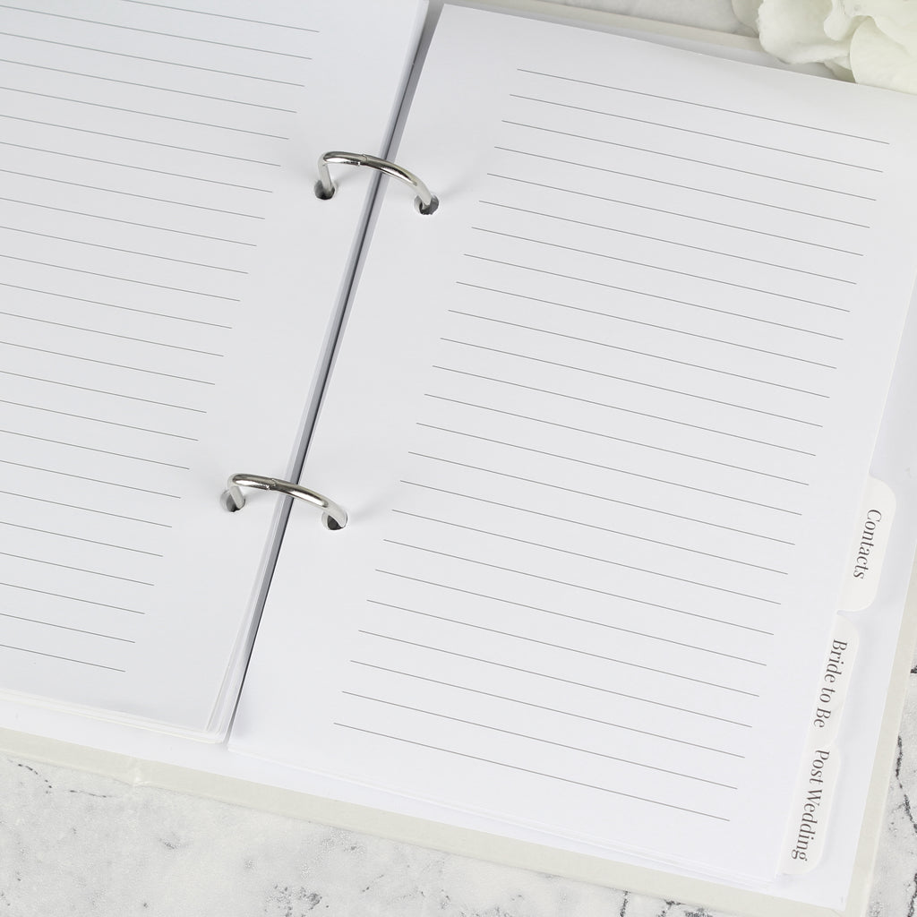 Personalised Botanical Border Wedding Planner