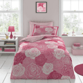 Kids Roses Single Duvet Set & Pillowcase