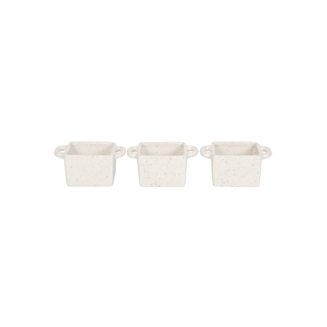 Set of 3 Ceramic Christmas Snack Bowls