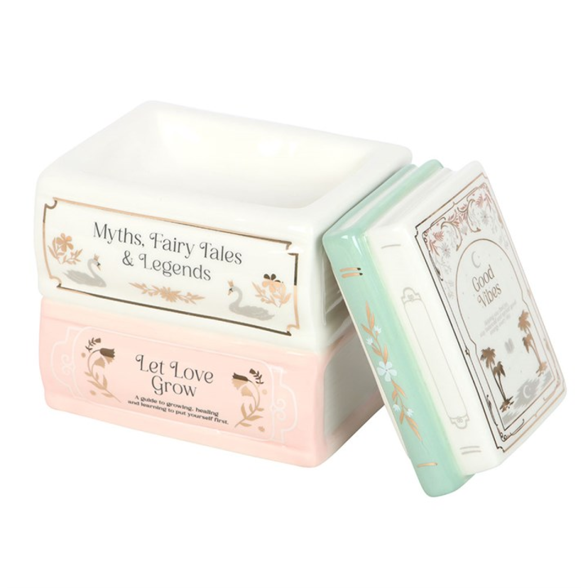 Book Stack Oil Burner and Wax Warmer