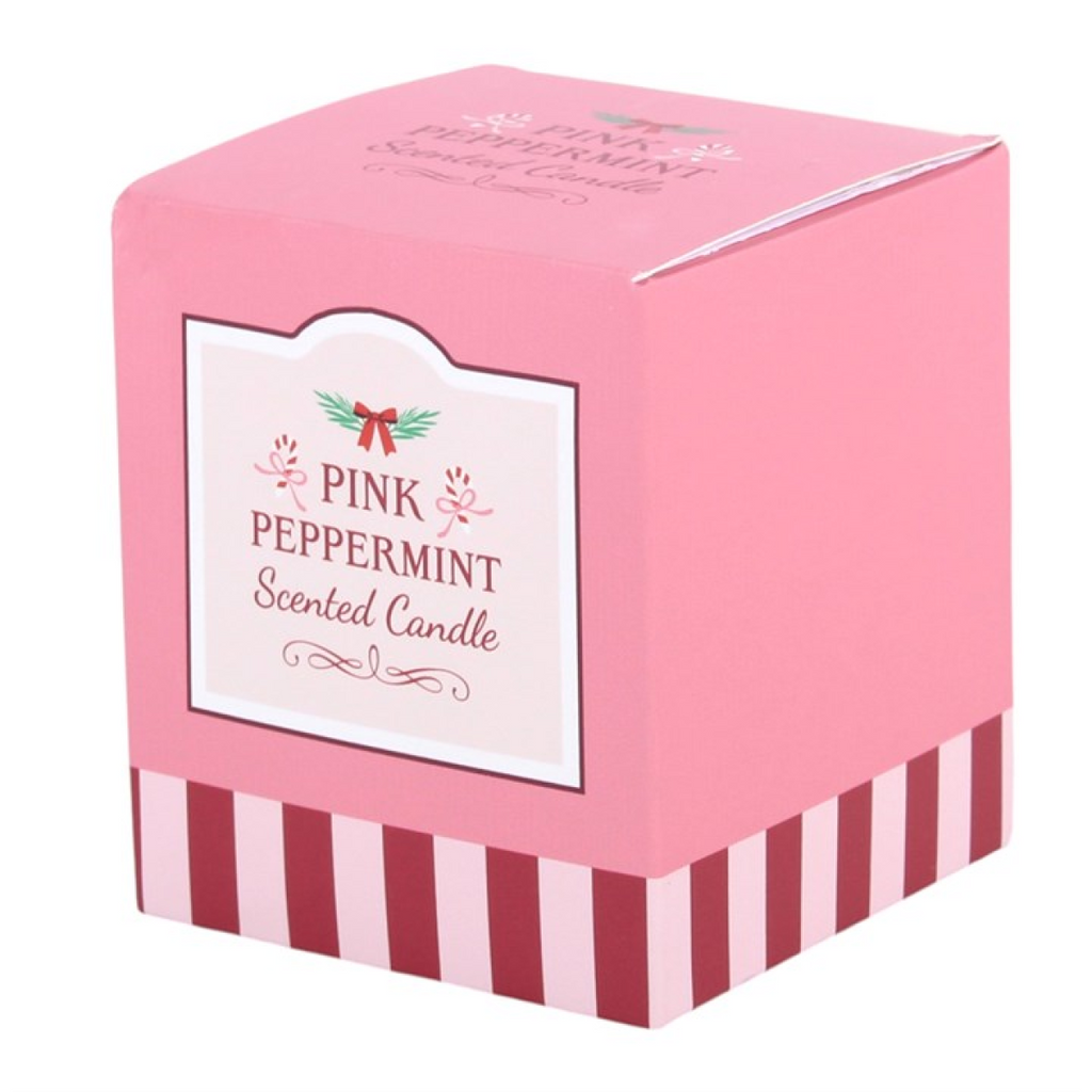 Pink Peppermint Scented Candle