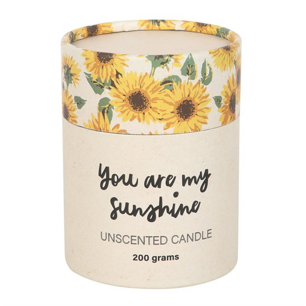 You Are My Sunshine Candle with 3D Sunflower