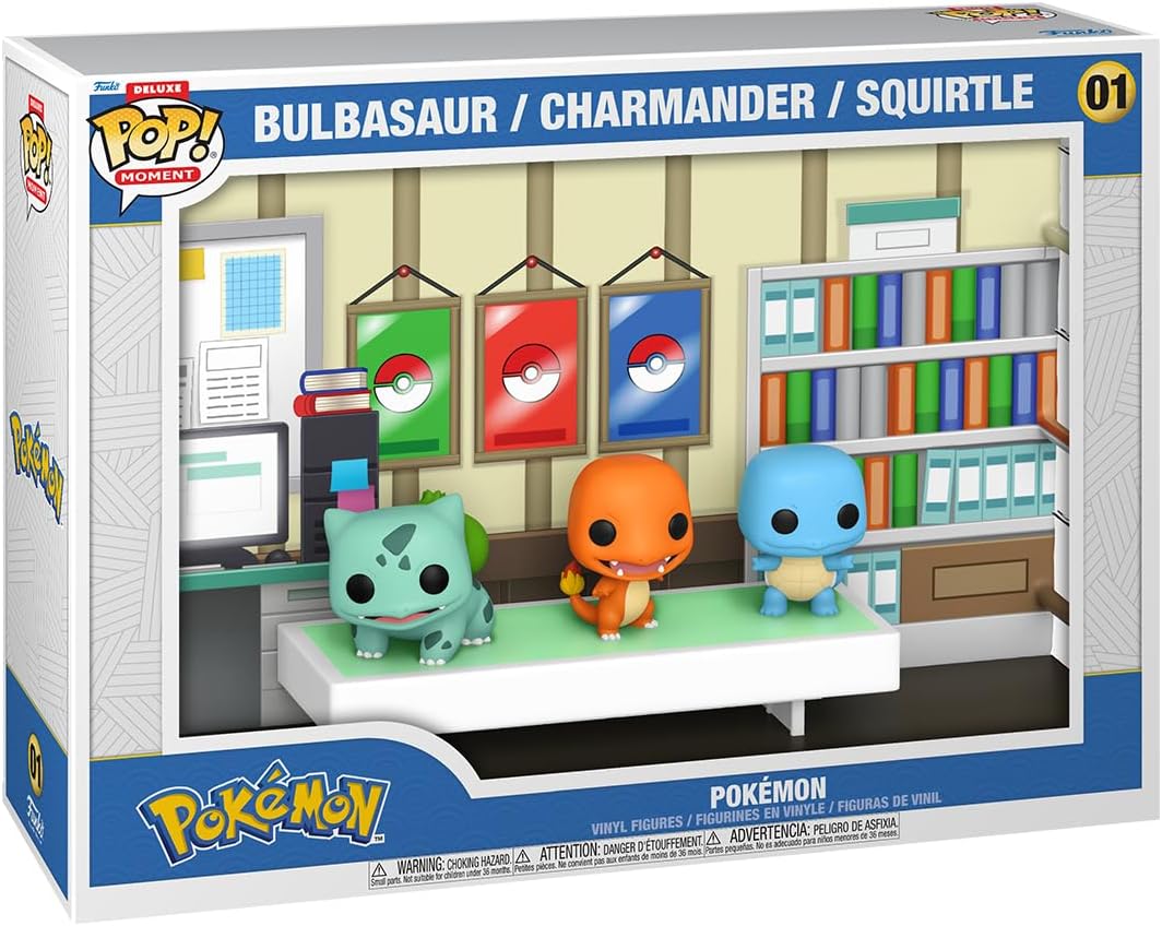 Funko POP! Moments Deluxe: Pokemon - Starters (1996)