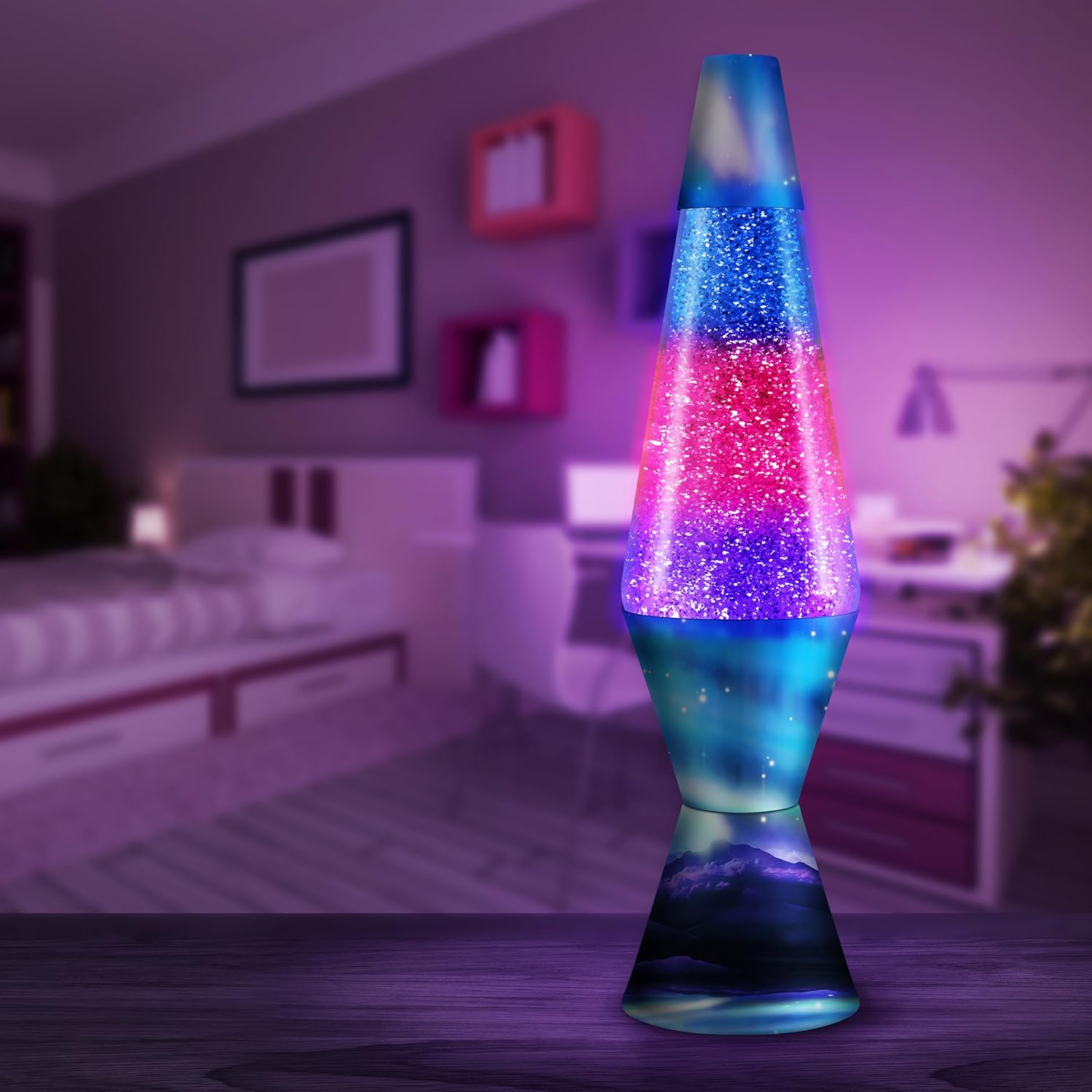Lava Lamp Northern Lights Glitter