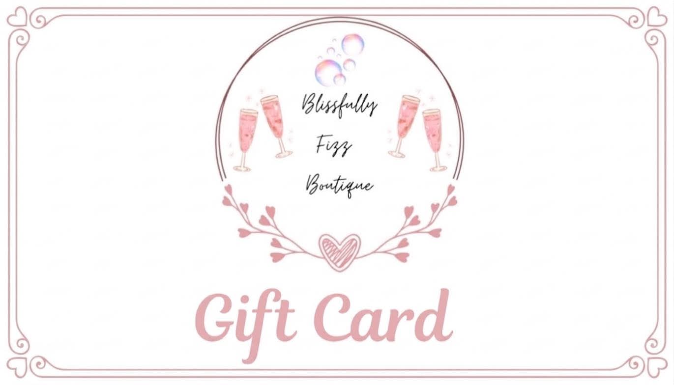 Blissfully fizz boutique gift card
