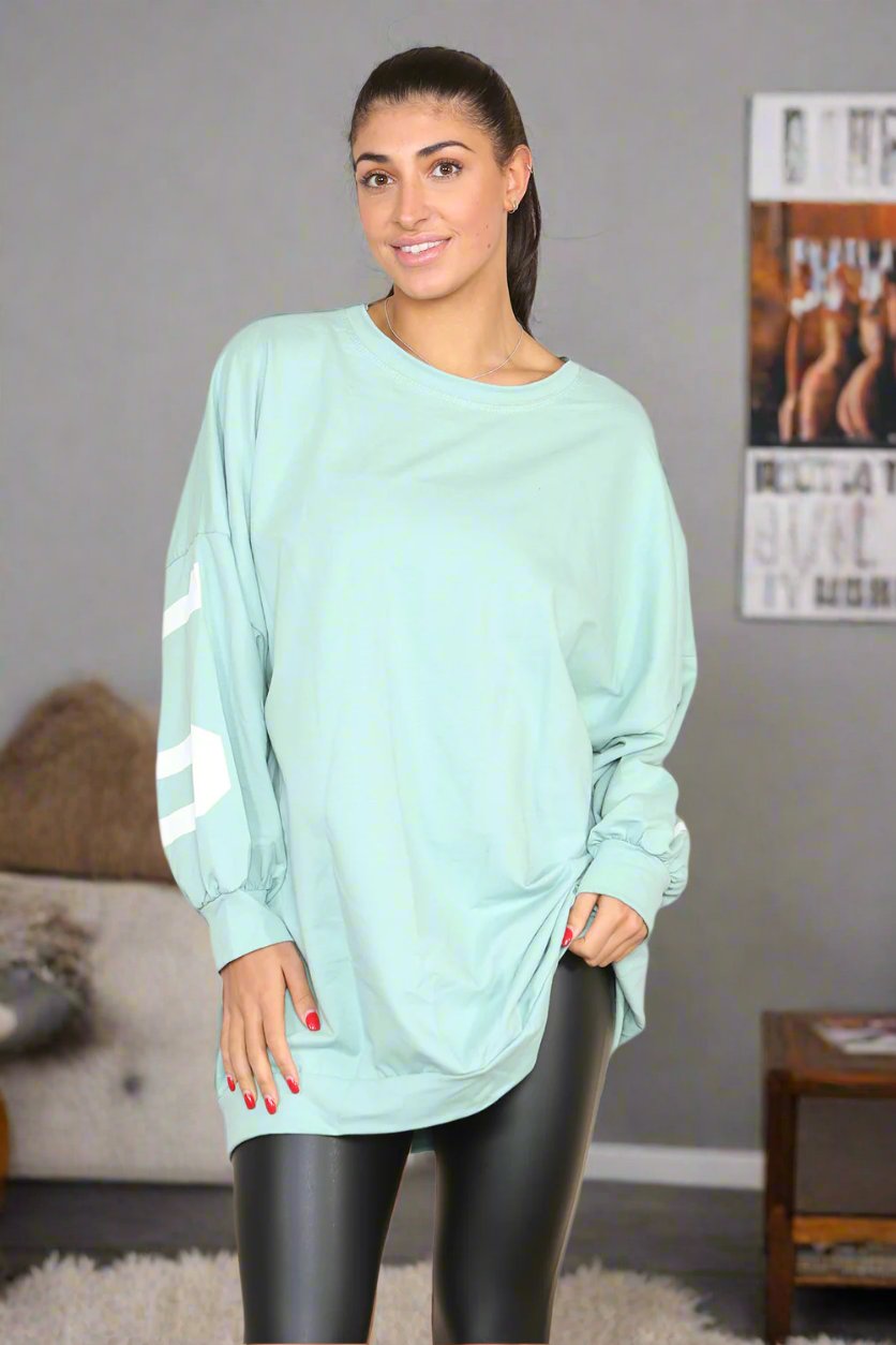 Buffalo Slogan Print Oversized Jumper Dress