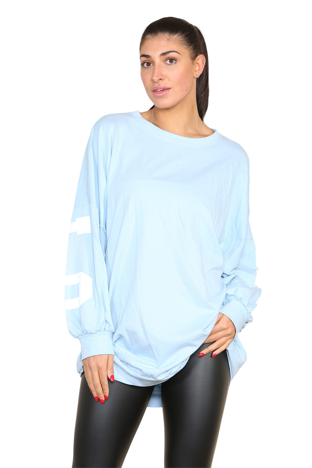 Buffalo Slogan Print Oversized Jumper Dress
