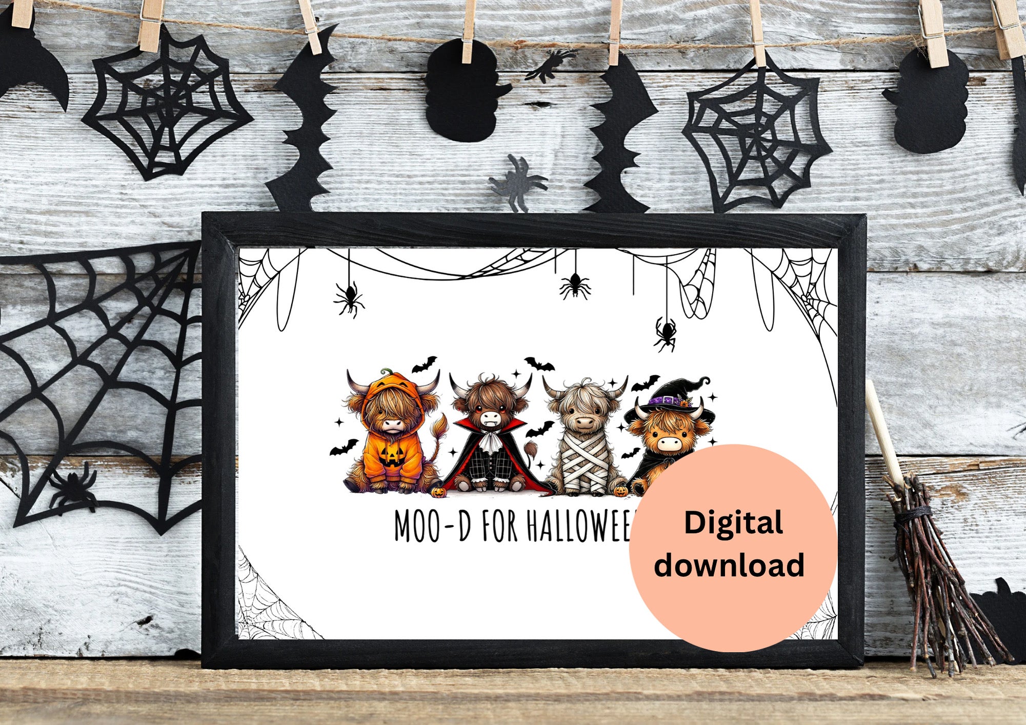 Halloween Cows Print