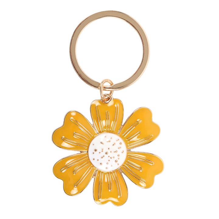 Yellow Daisy Keyring