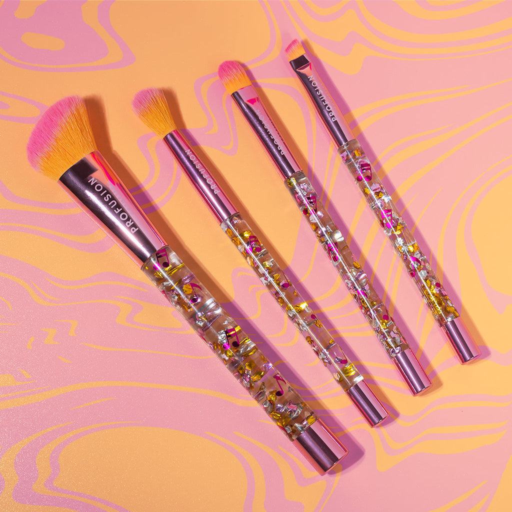 IT'S A VIBE | FEEL THE BEAT 4 PC FACE & EYE BRUSH SET