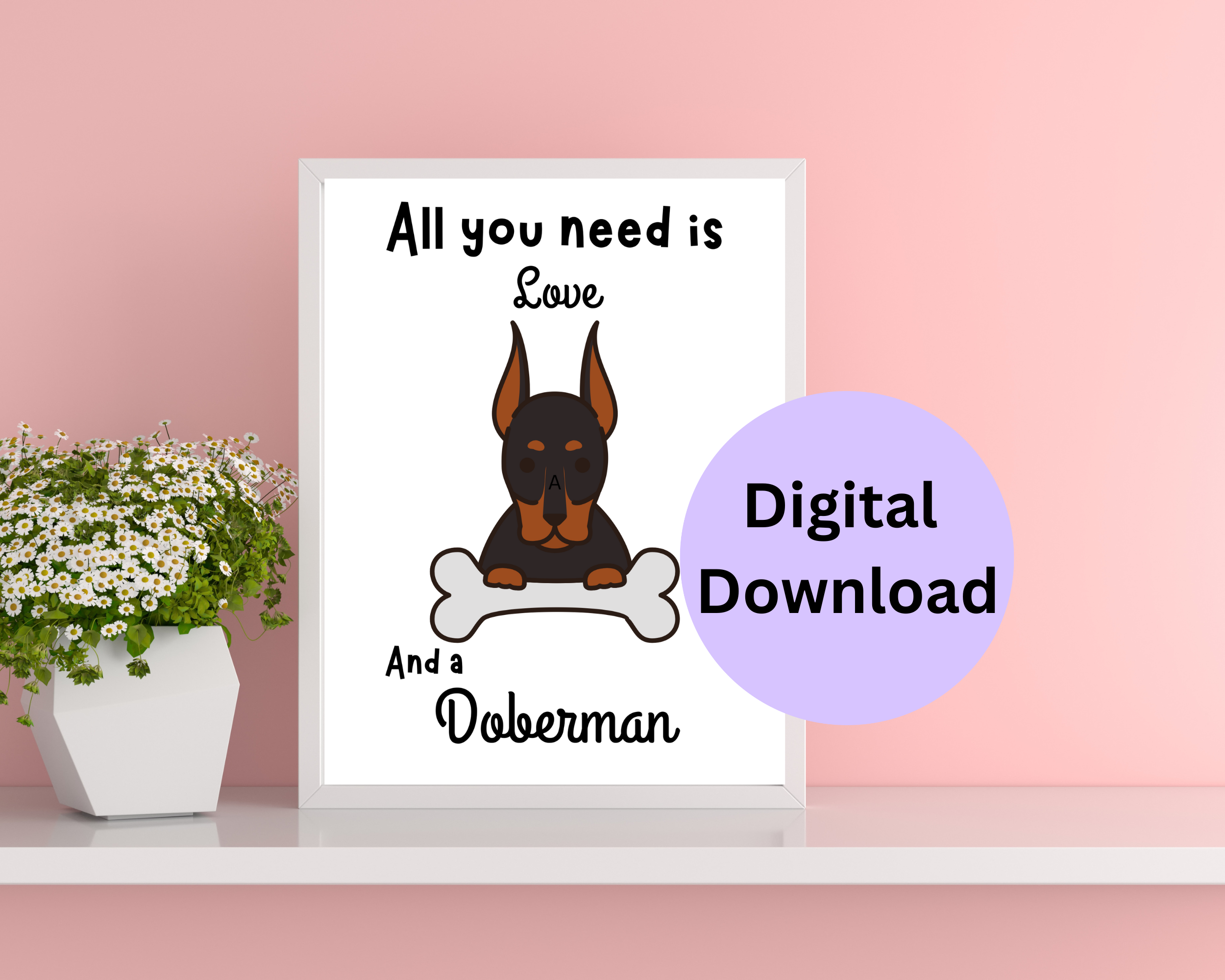 Doberman Print