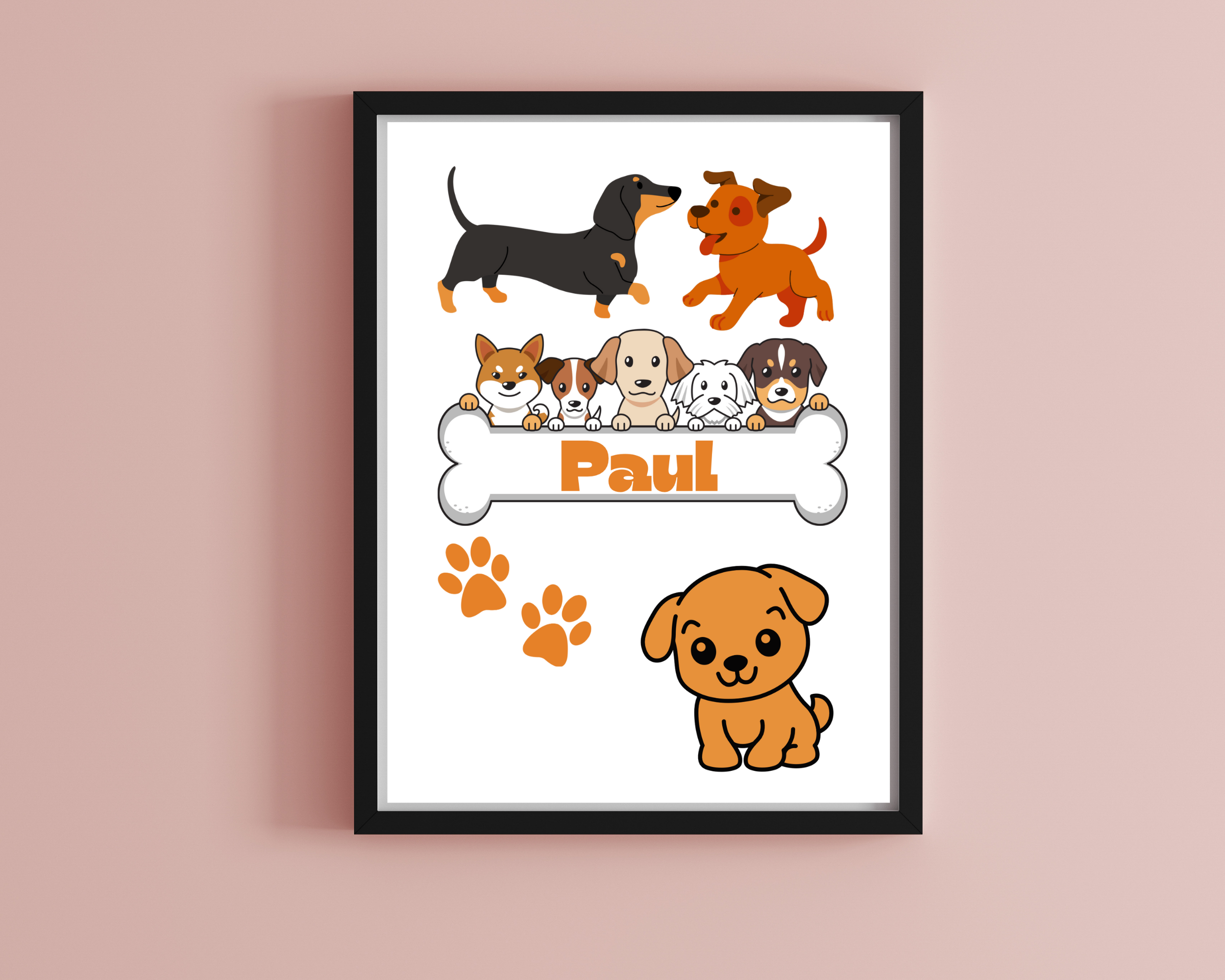 Personalised dog print