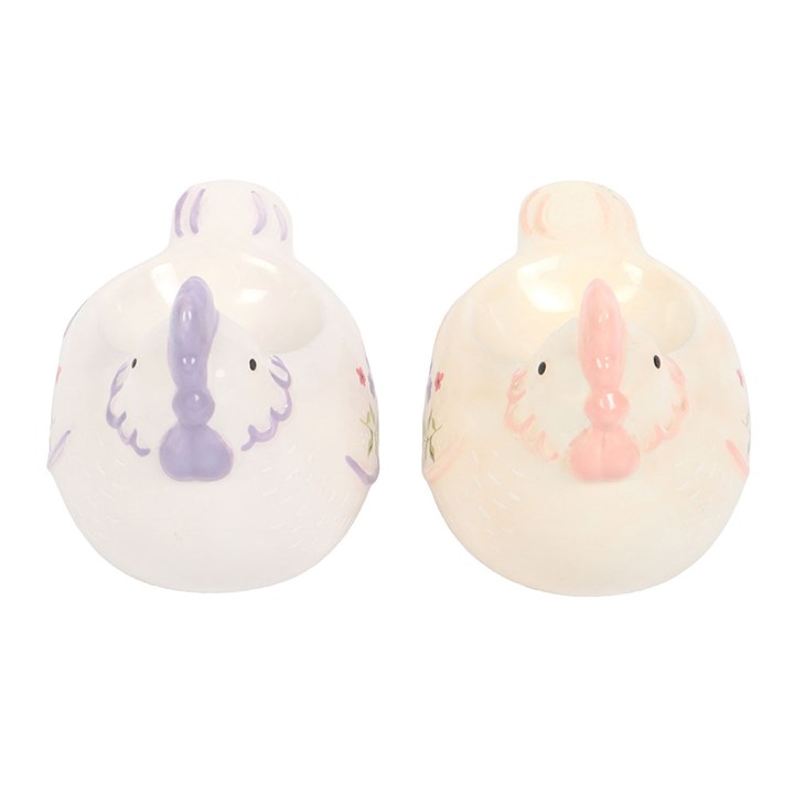 Set of 2 Hen Shaped Egg Cups