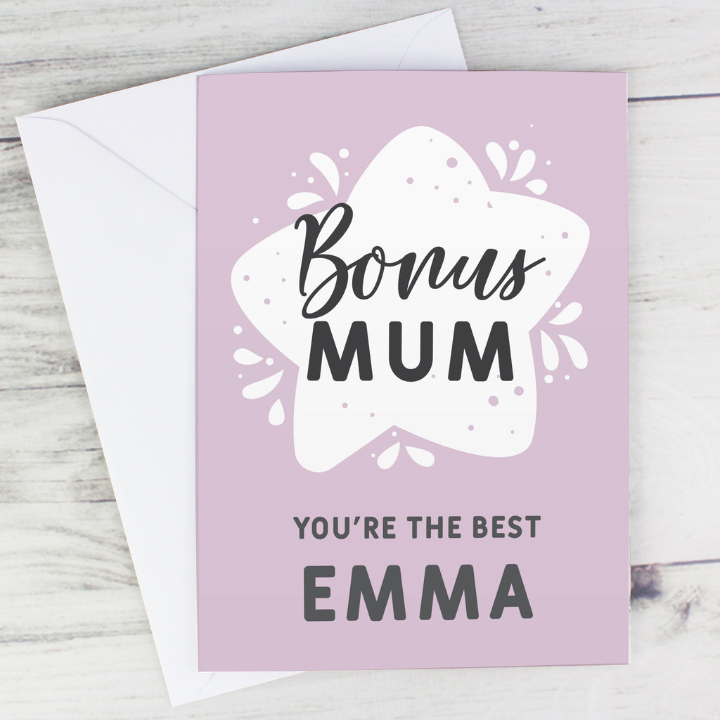 Personalised To My Bonus Mum Card