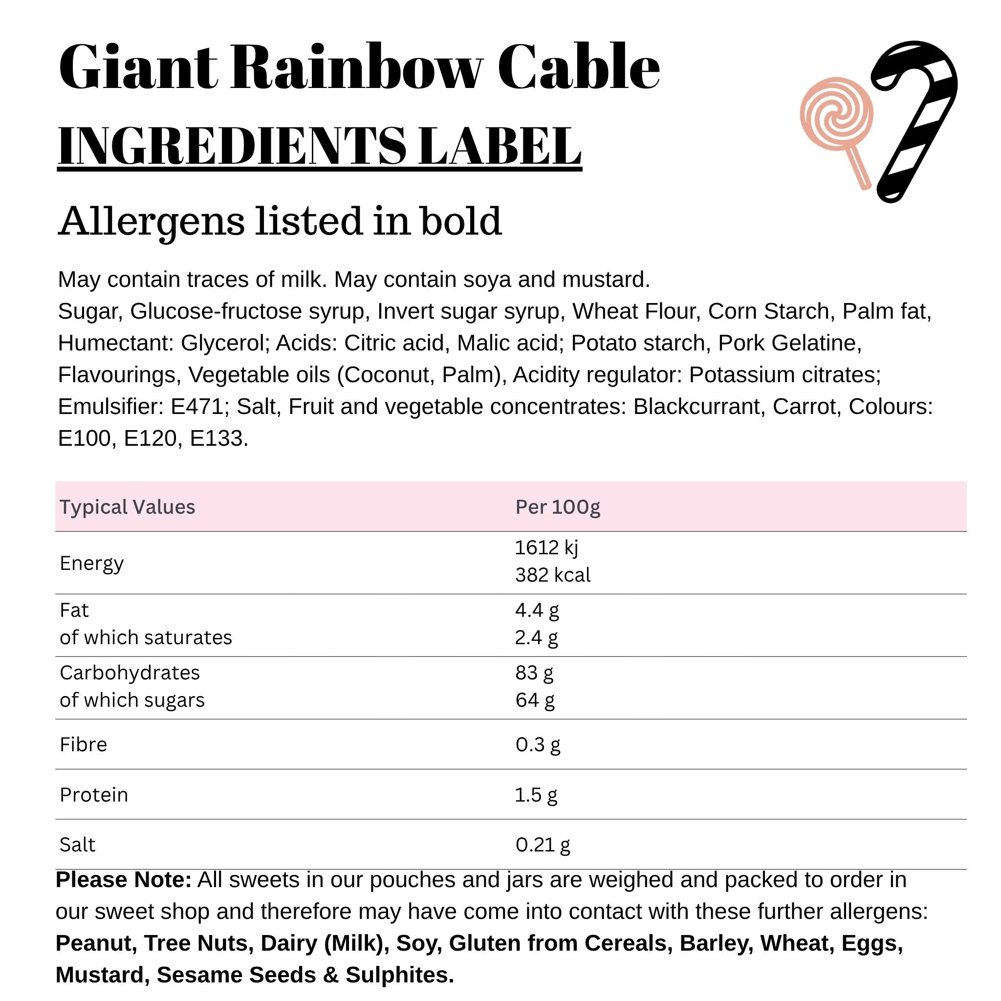 Giant Rainbow Cable