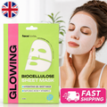 Glowing Biocellulose Sheet Mask – Hydrating Face Mask with Glycolic Acid & Vitamin C