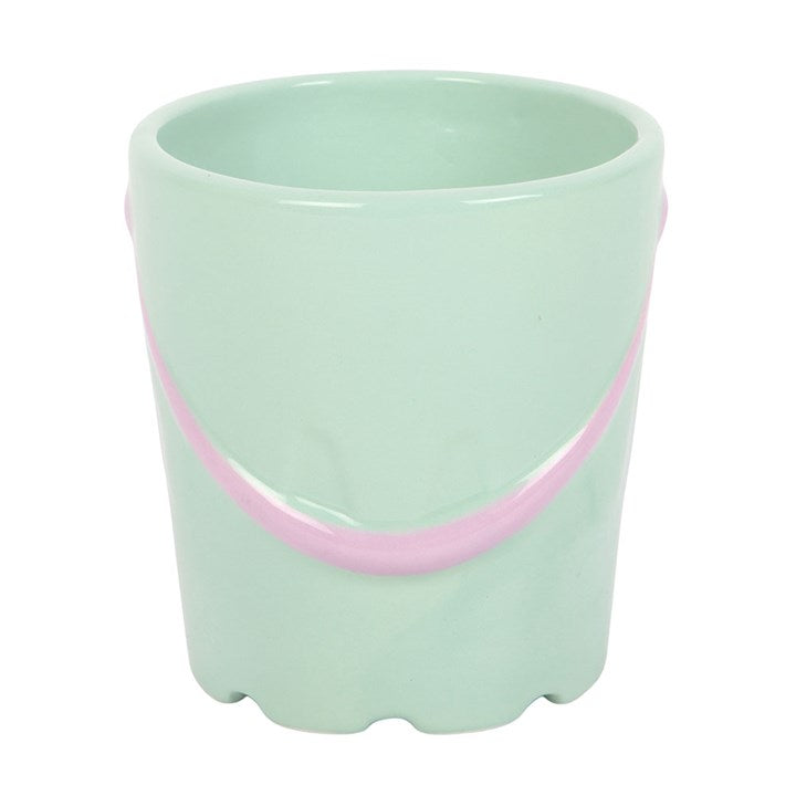 Pastel Bucket Mug with Spade Spoon