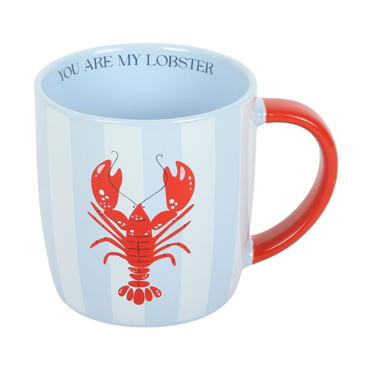 You Are My Lobster Striped Mug