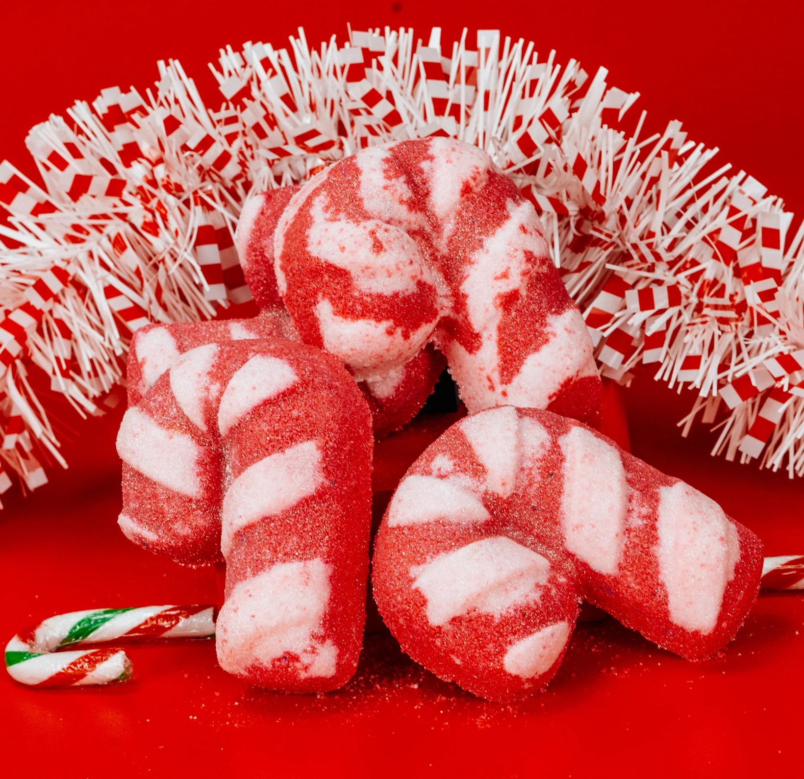 Candy Cane Bath Bomb
