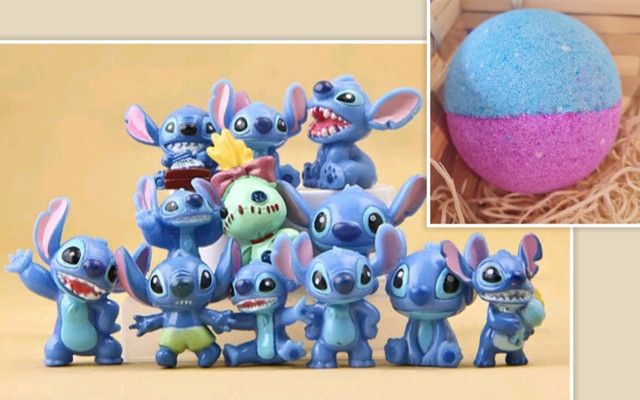 Stitch buried treasure bath bomb