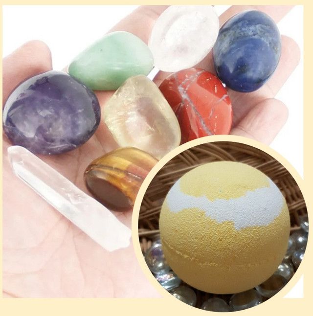 Healing Crystal Buried Treasure Bath Bomb.