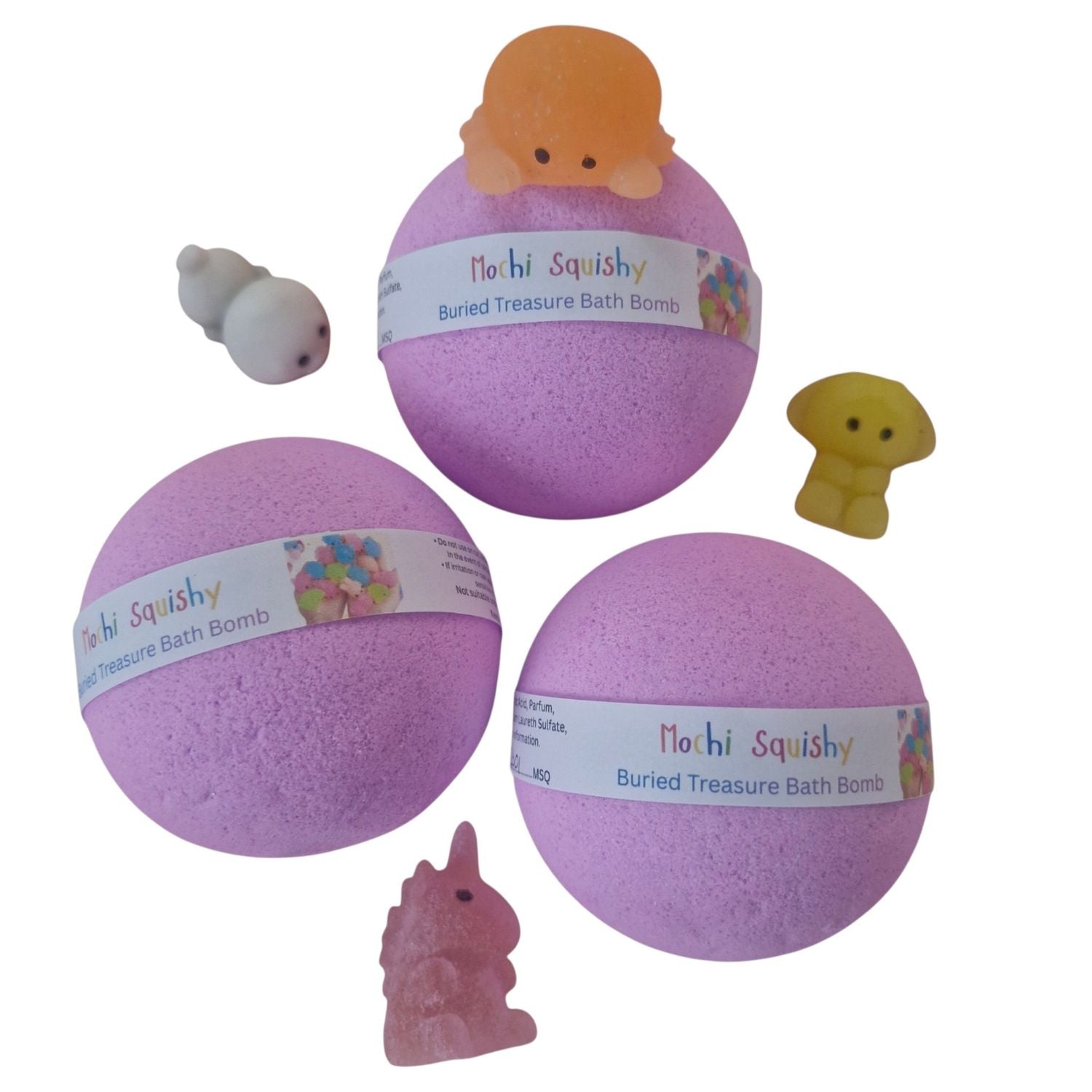 Mochi Squishy Hidden Treasure Bath Bomb