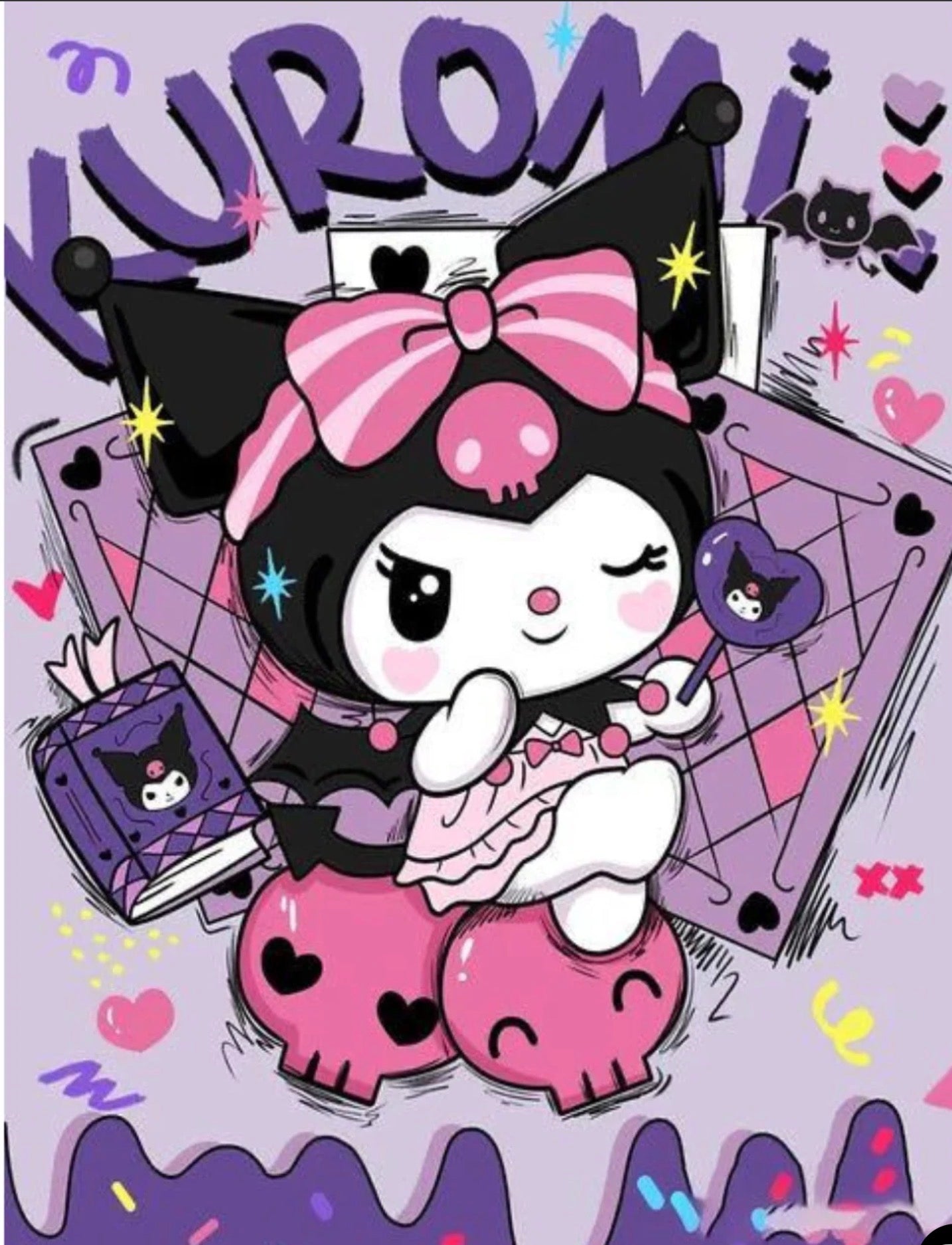 Kuromi Diamond Painting Kit