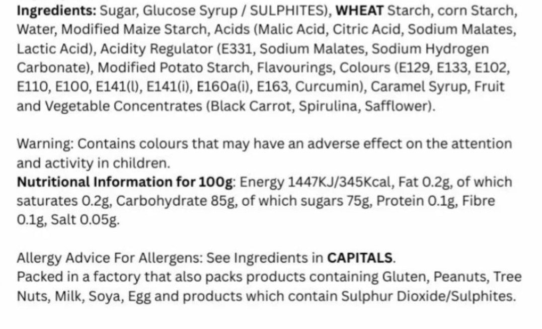 Vegan Fizzy Mix - 1KG