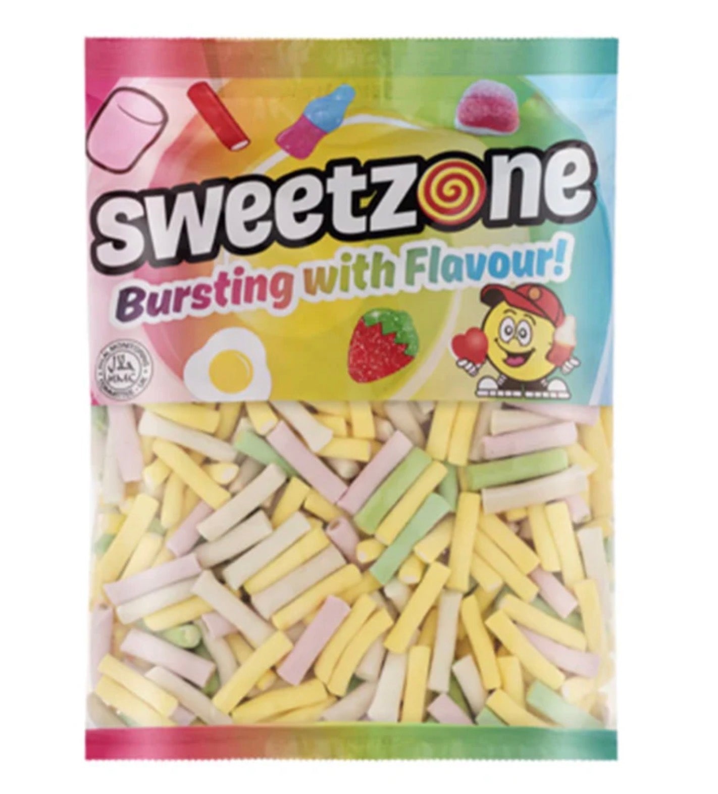 Sweetzone Rhubarb & Custard Pencils 1Kg