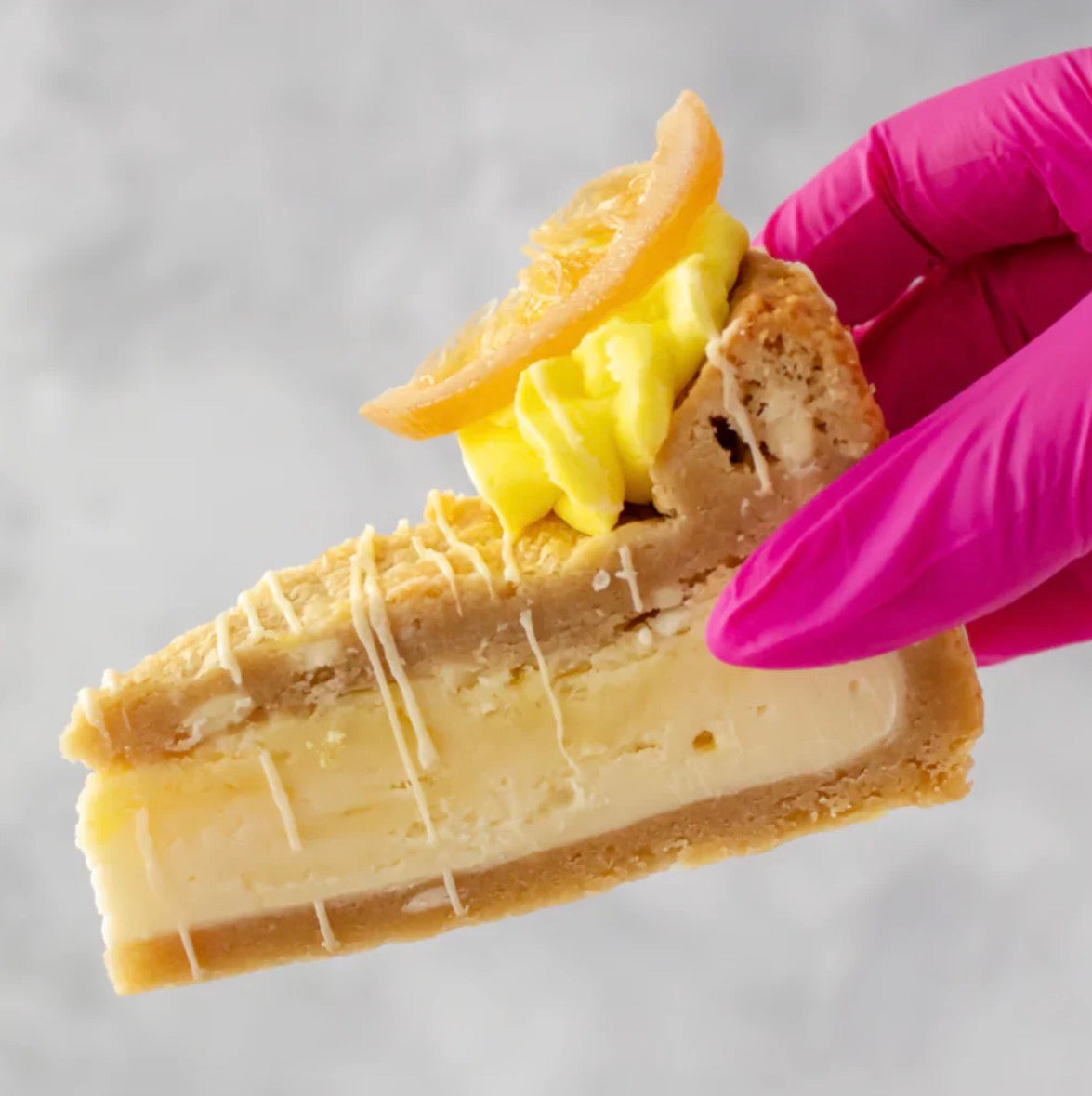 White Chocolate & Lemon Cookie Pie Slice