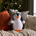 Penny the Penguin Cushion - Grey