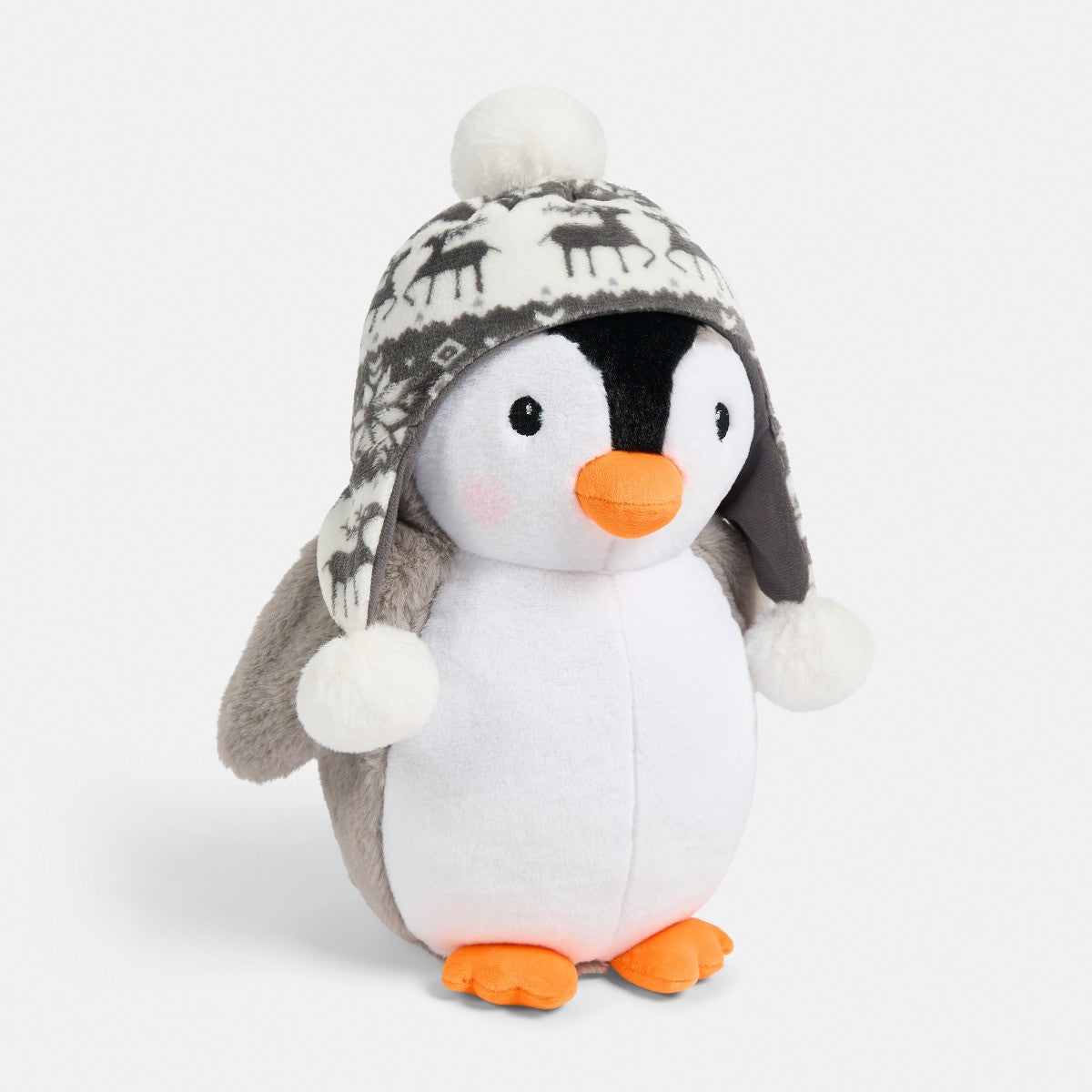 Penny the Penguin Cushion - Grey
