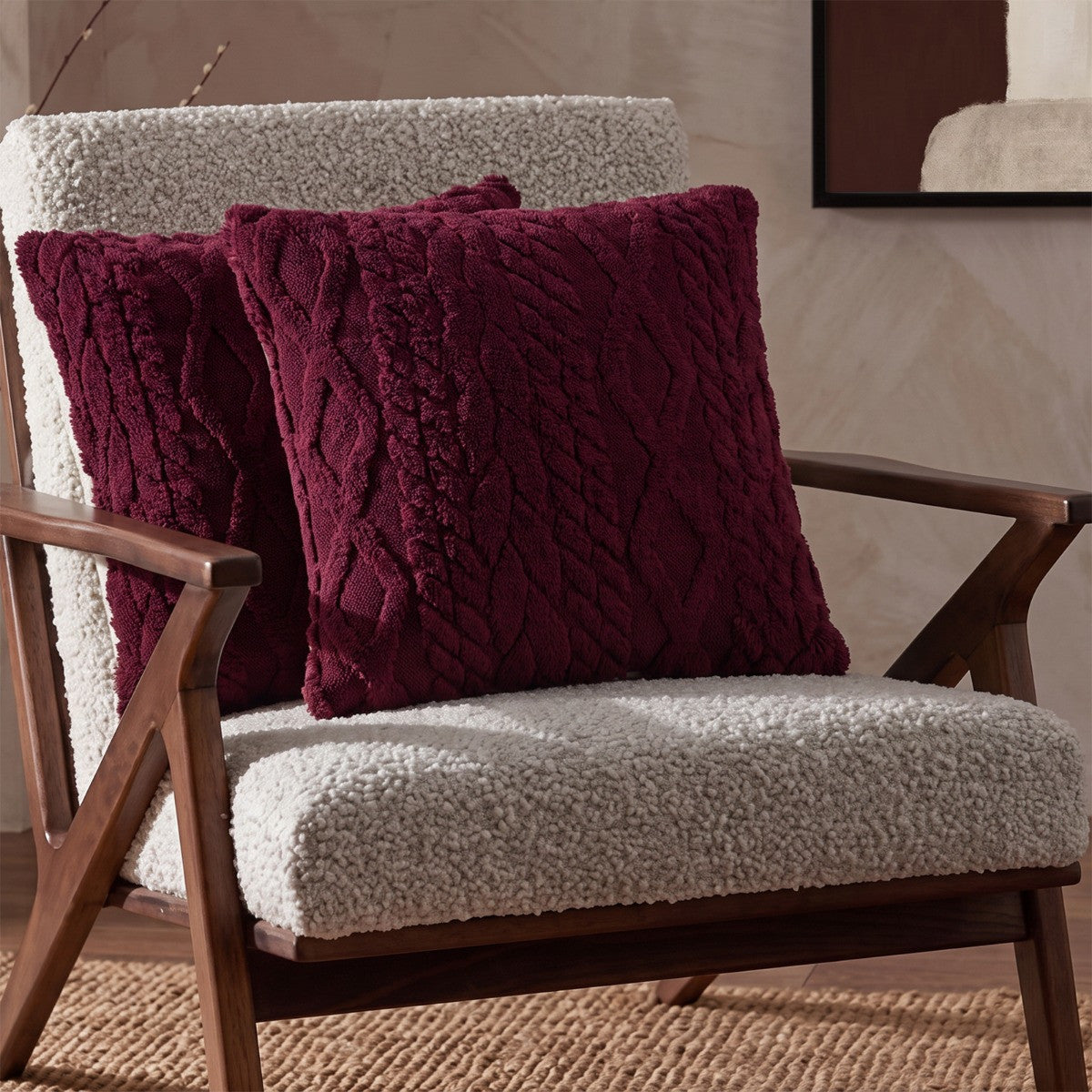 Cable Knit Cushion Covers  - Various colours available (45cm x 45cm)