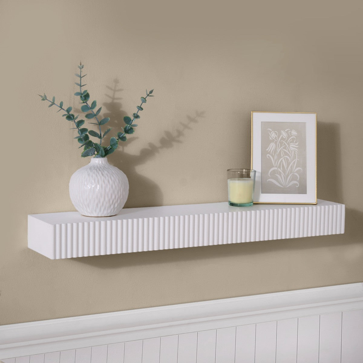 Ribbed Shelf - Various Colours Available