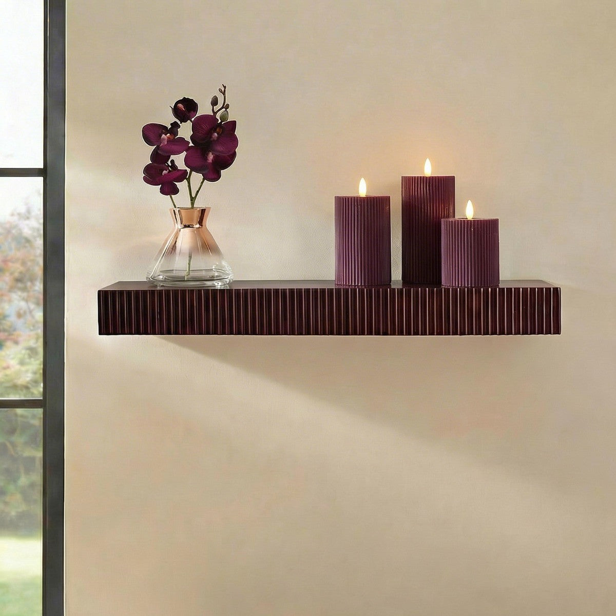 Ribbed Shelf - Various Colours Available
