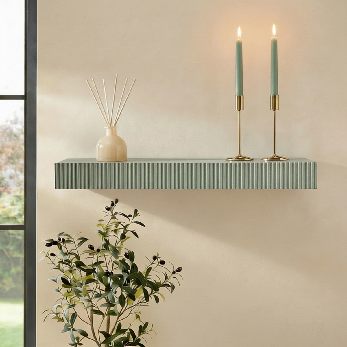 Ribbed Shelf - Various Colours Available