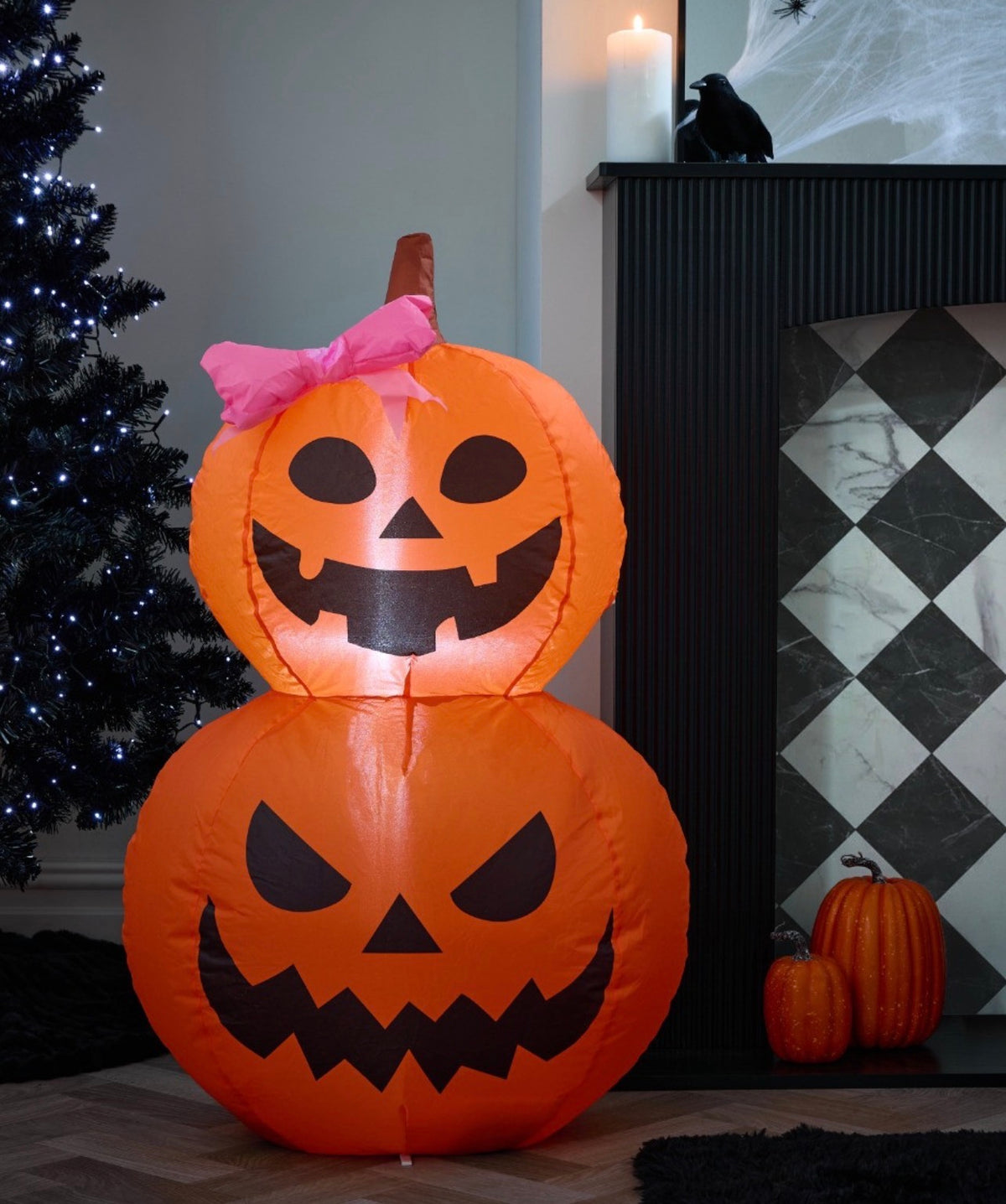 Indoor/Outdoor Inflatable Pumpkin Decoration - Orange