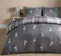 Stag Checkered Reversible Duvet Set