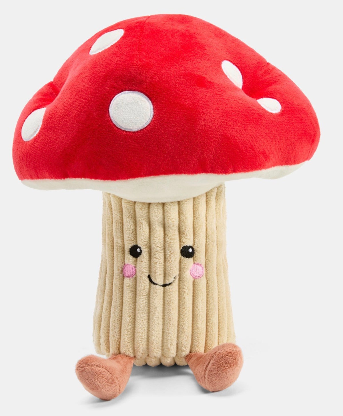 Mushroom Microwaveable Hottie - White/Red