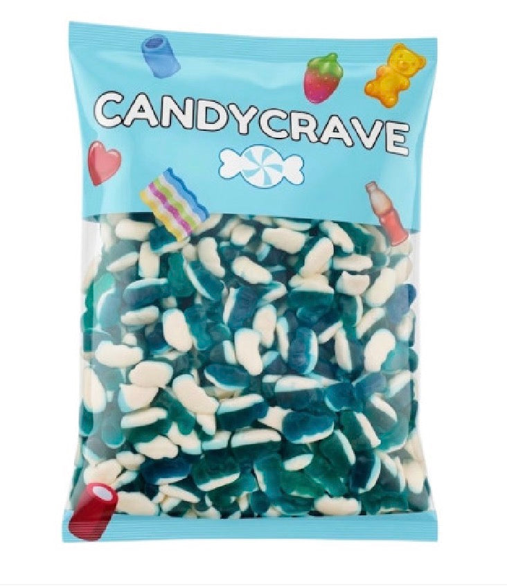 Candycrave Super Value Blue Raspberry Dolphins 1kg