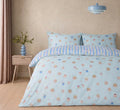 Patisserie Print Reversible Duvet Cover Set - Blue
