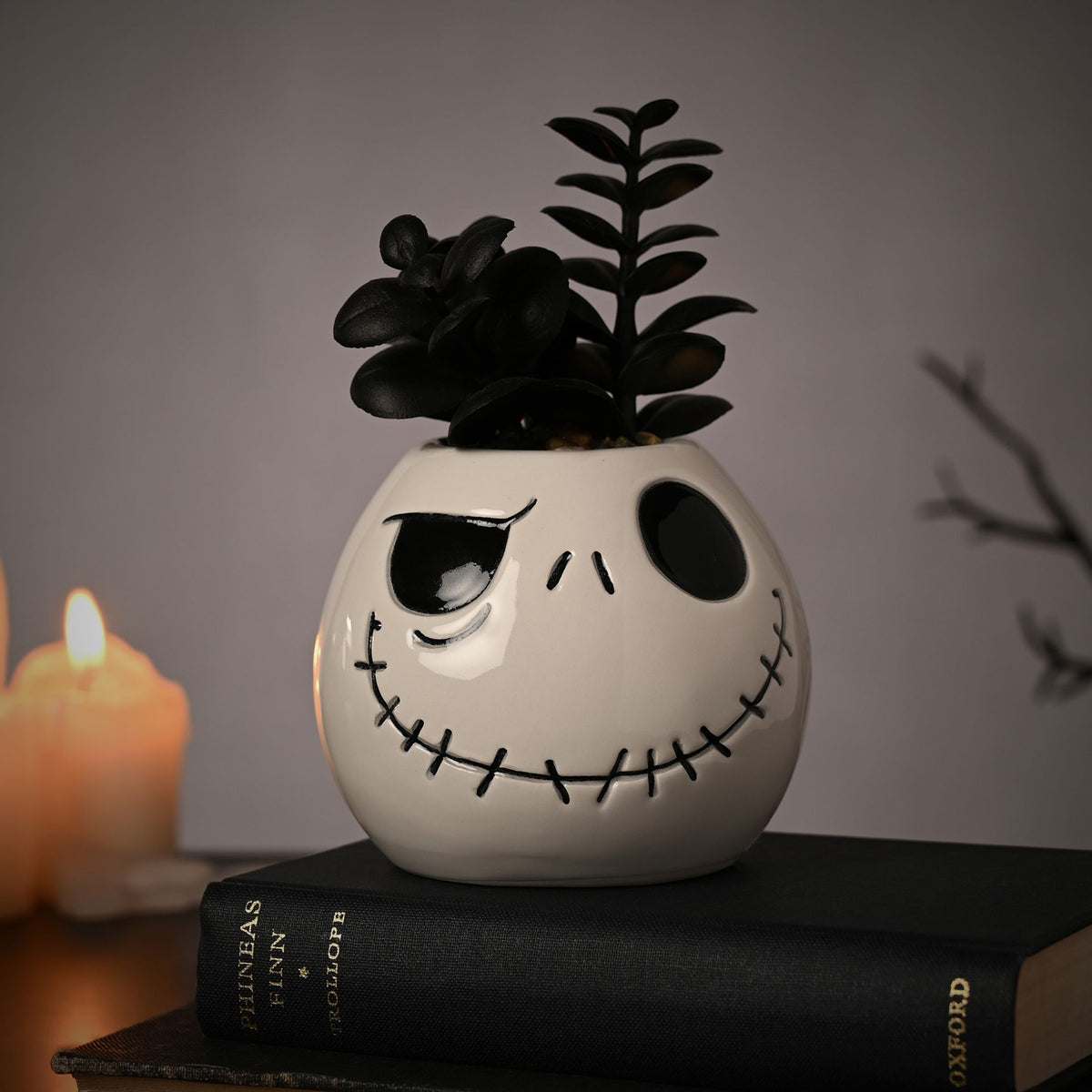 The Disney Nightmare Before Christmas Planter with Faux Plant - Jack