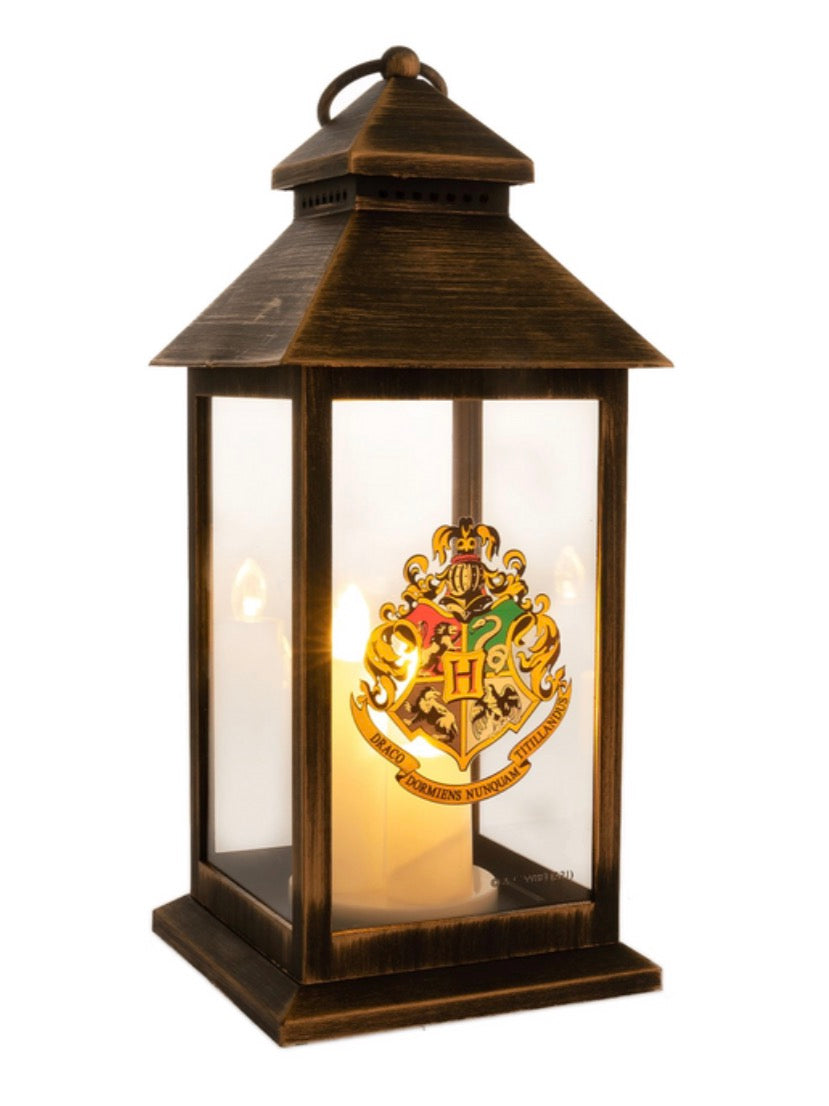 Hogwarts crest gold lantern
