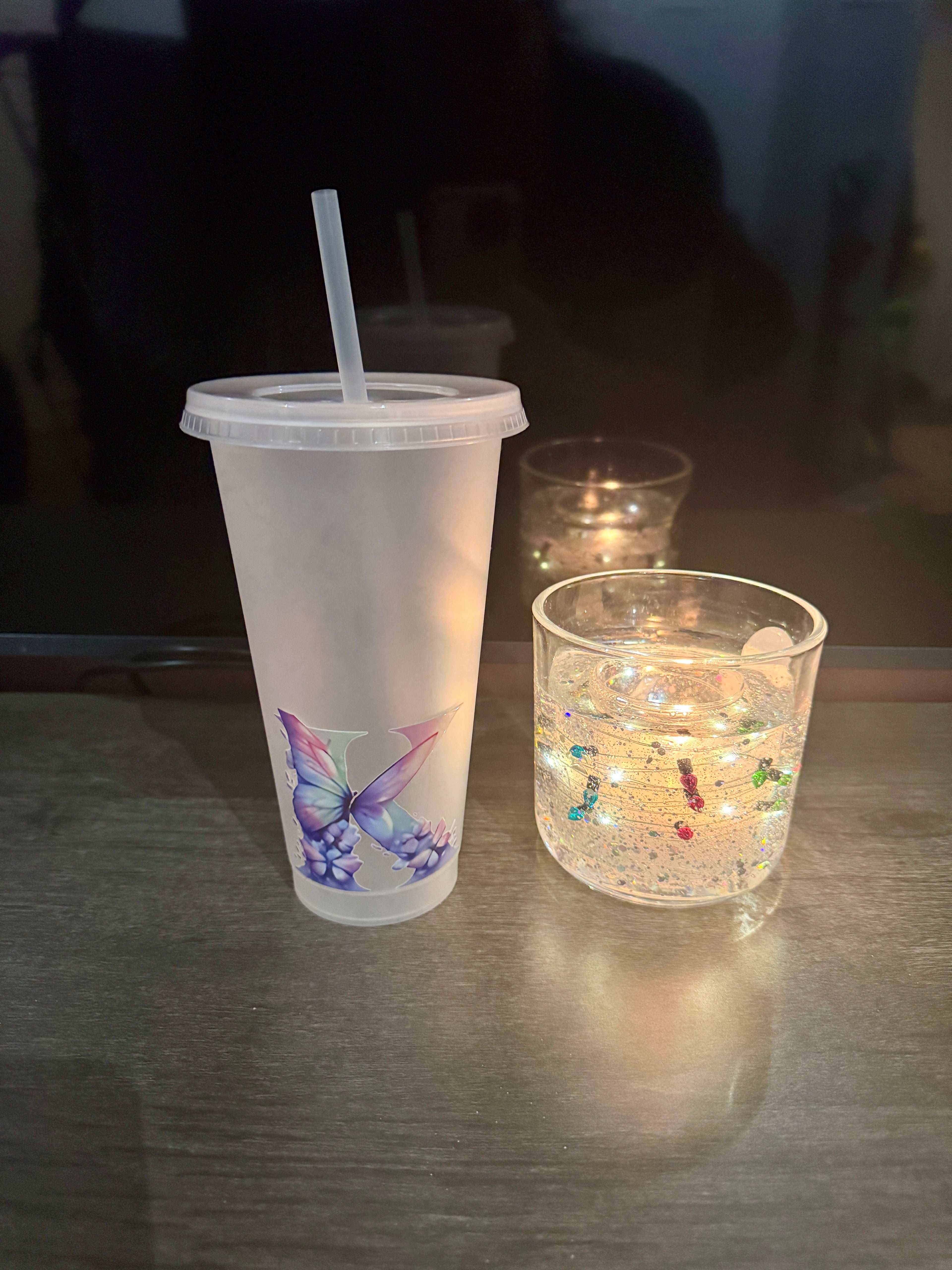 Butterfly Letter Cold Cup