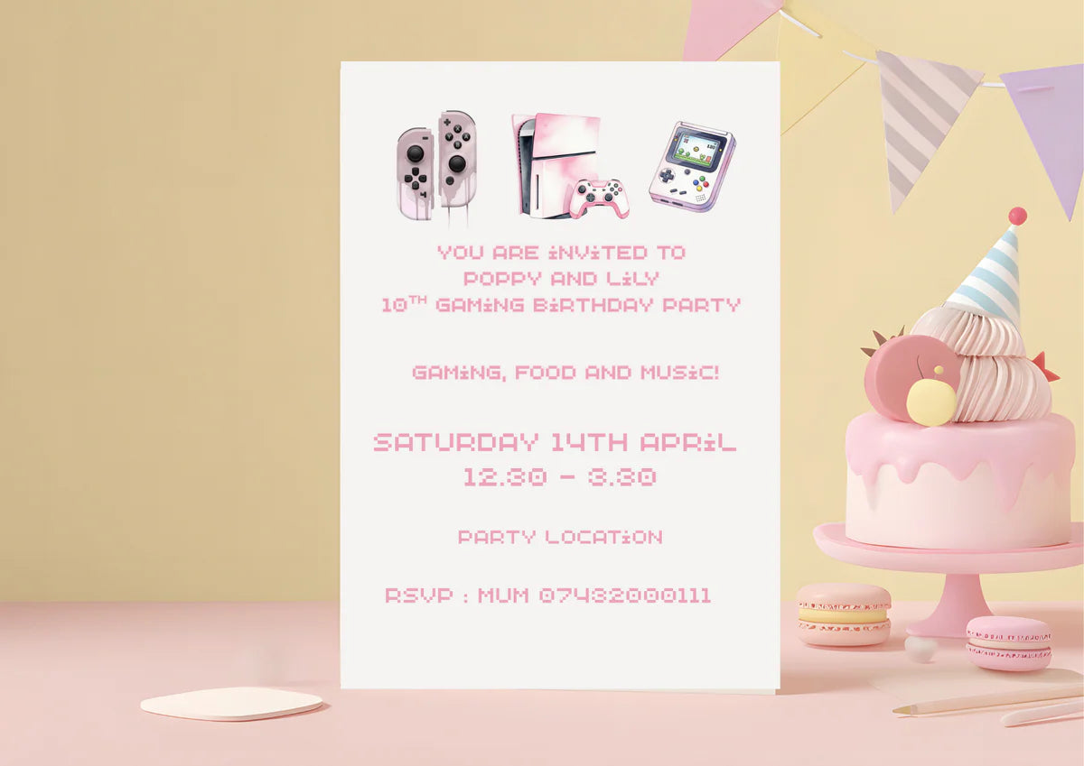 Physical Copies Birthday Invites