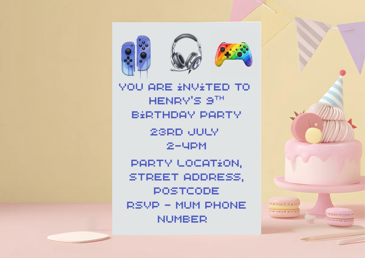Physical Copies Birthday Invites