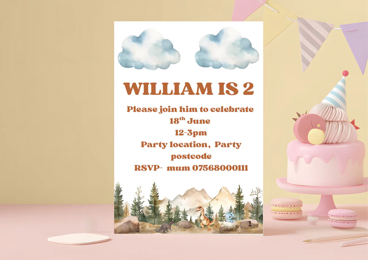 Physical Copies Birthday Invites