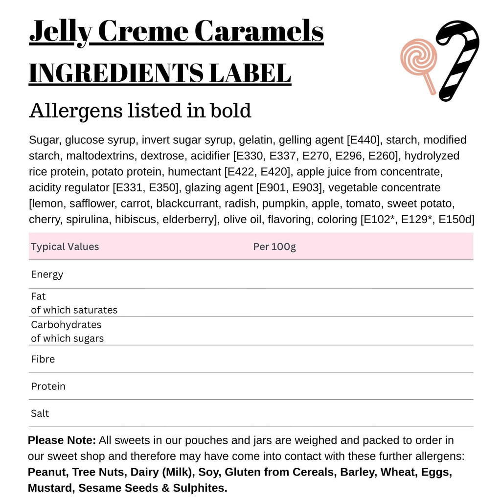 Jelly Creme Caramels