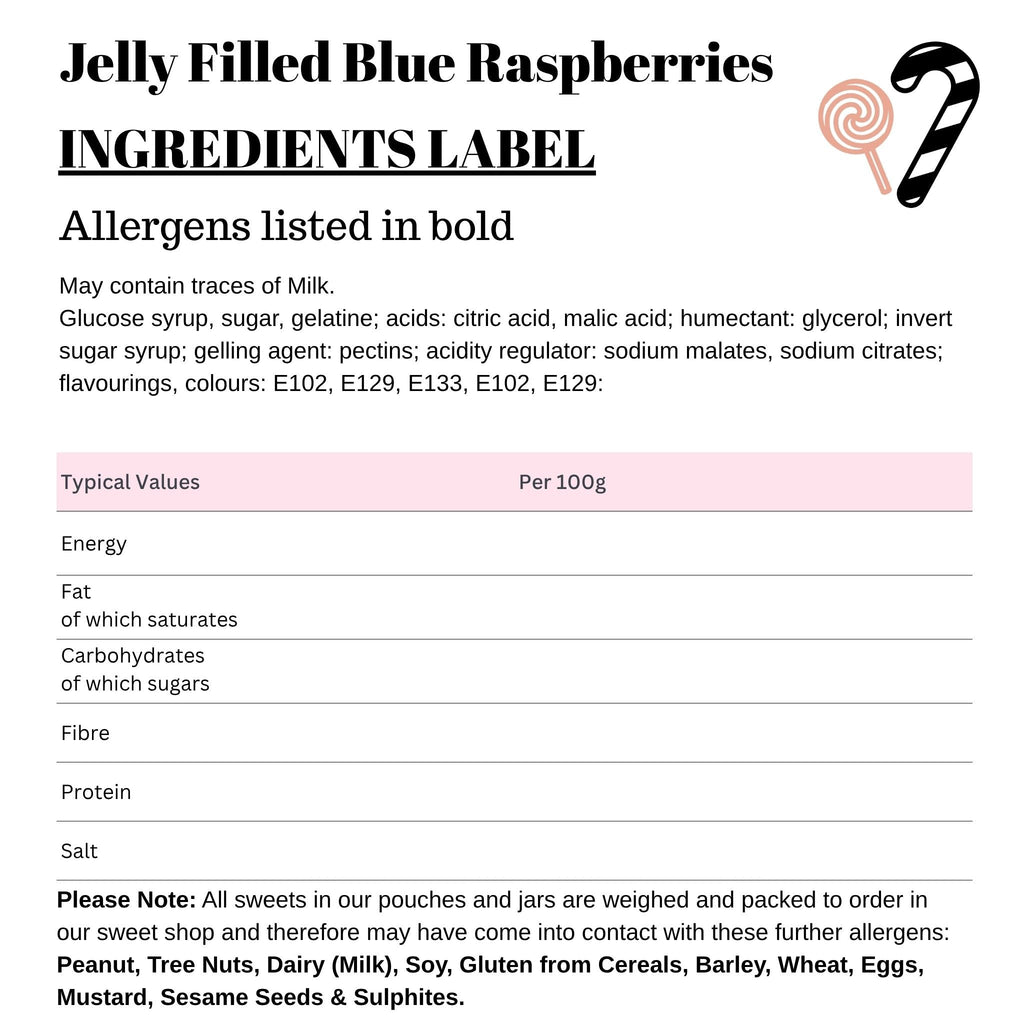 Jelly Filled Blue Raspberries